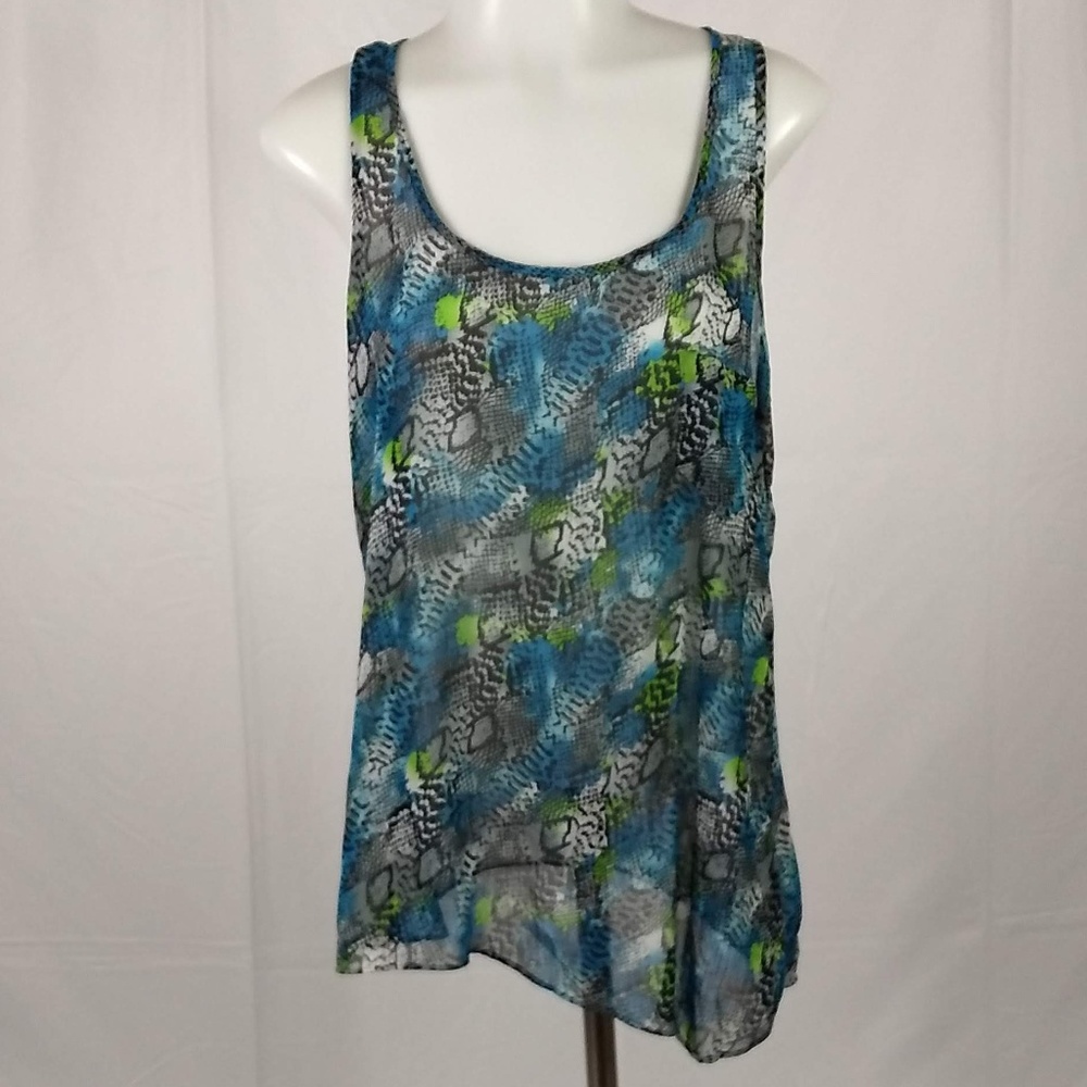 Miley Cyrus/Max Azaria Large Sheer Tank Top Shirt